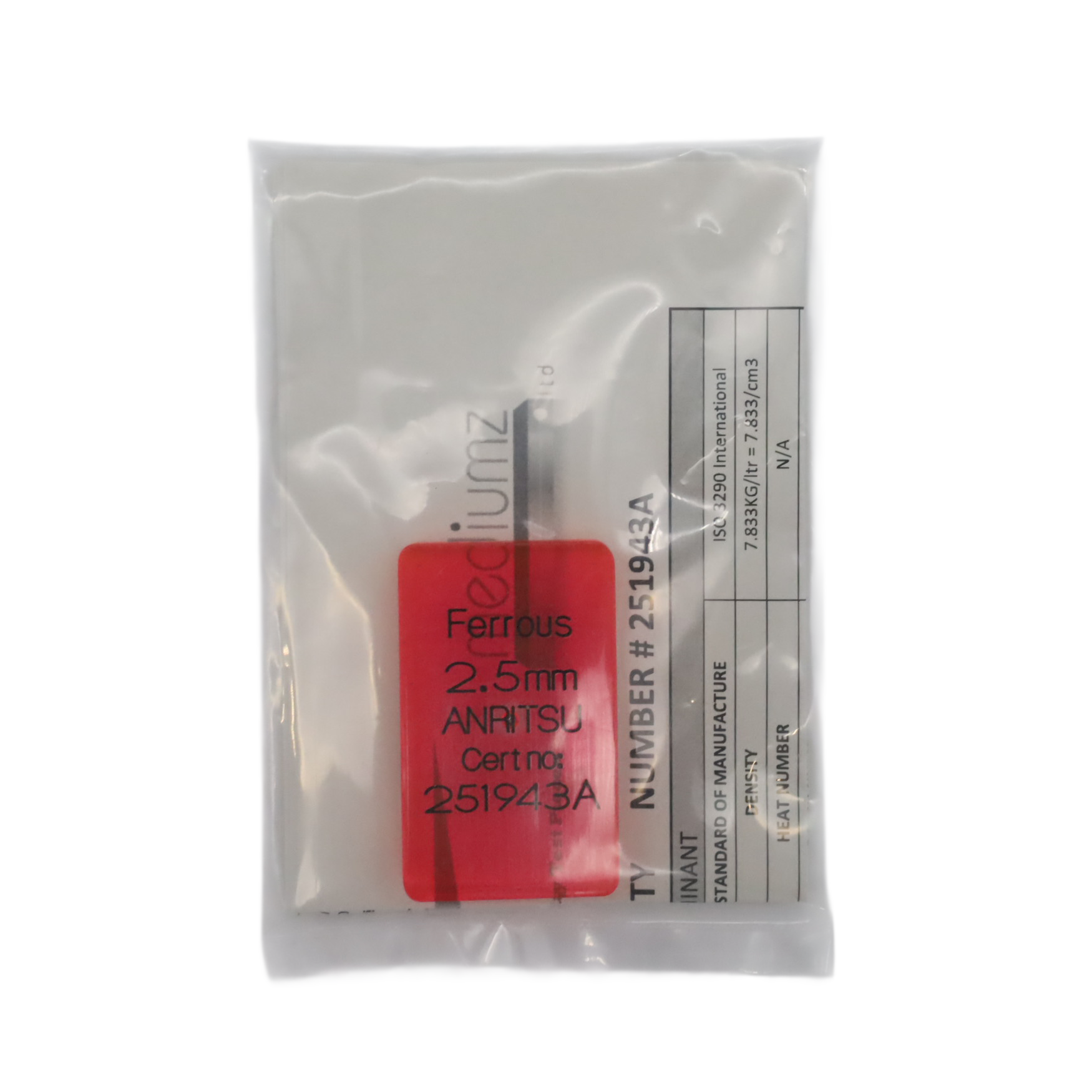 Test Product Fe2.5mm Red Test Product Fe2.5mm Red
