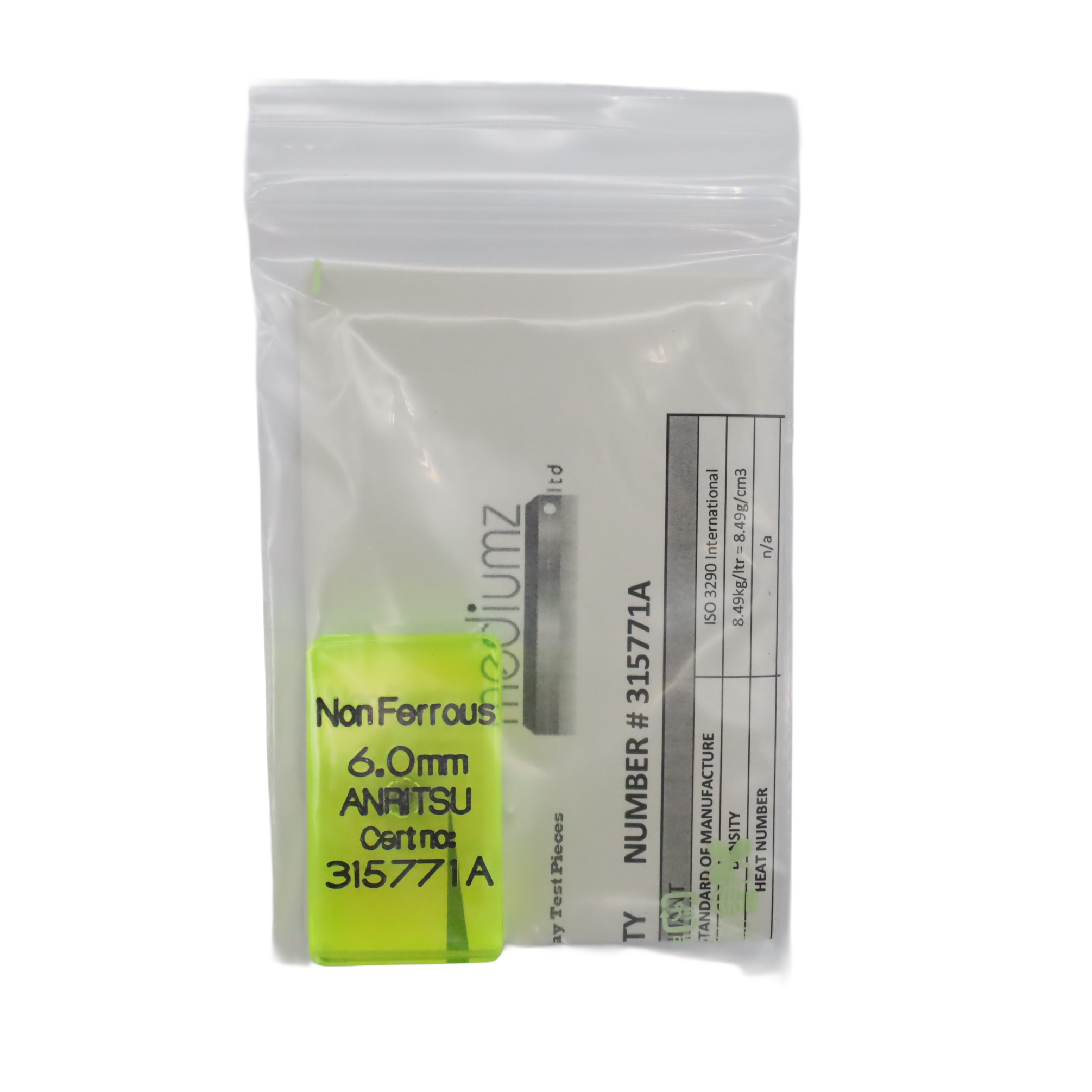 Test Product NonFe6.0mm Green Test Product NonFe6.0mm Green