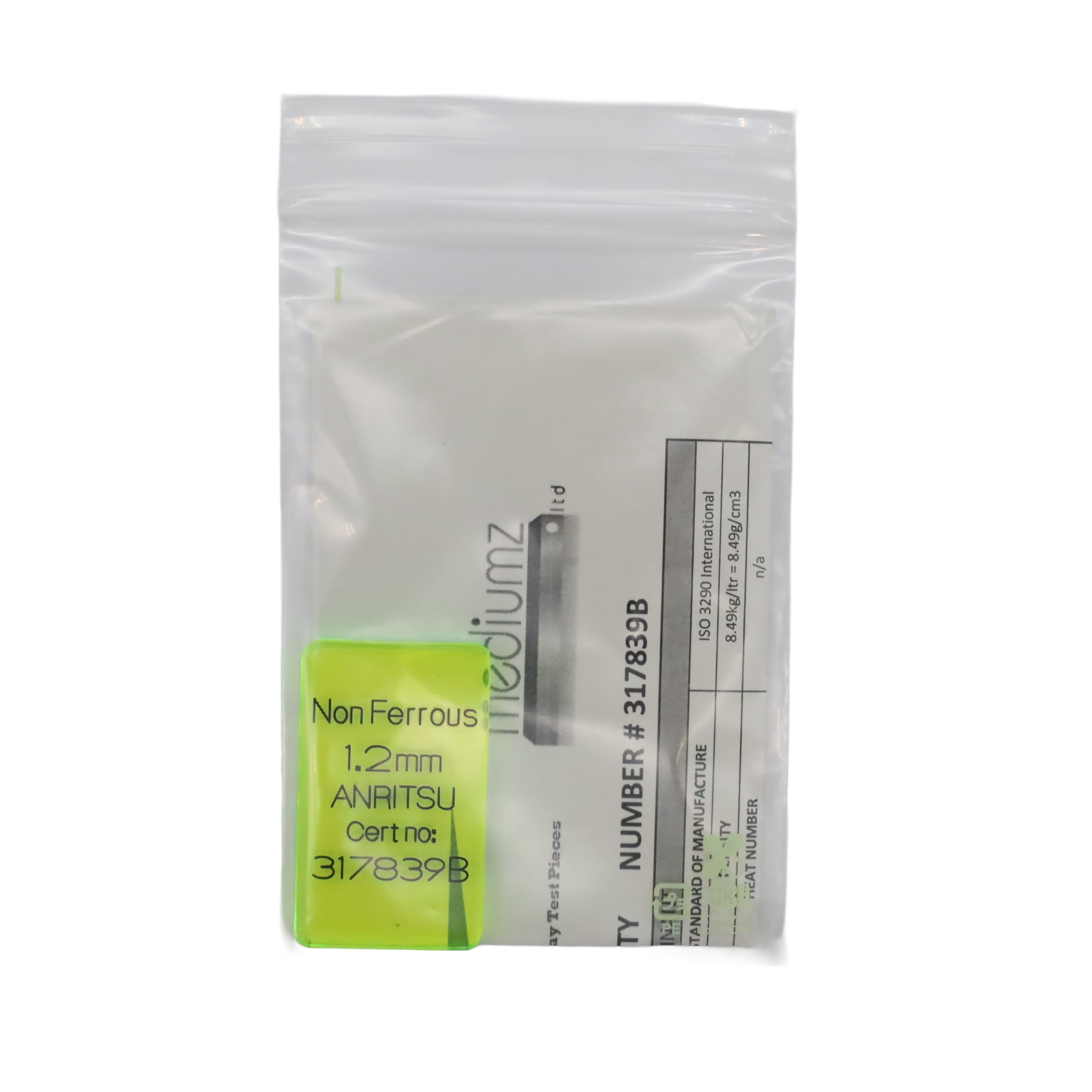 Test Product NonFe1.2mm Green Test Product NonFe1.2mm Green