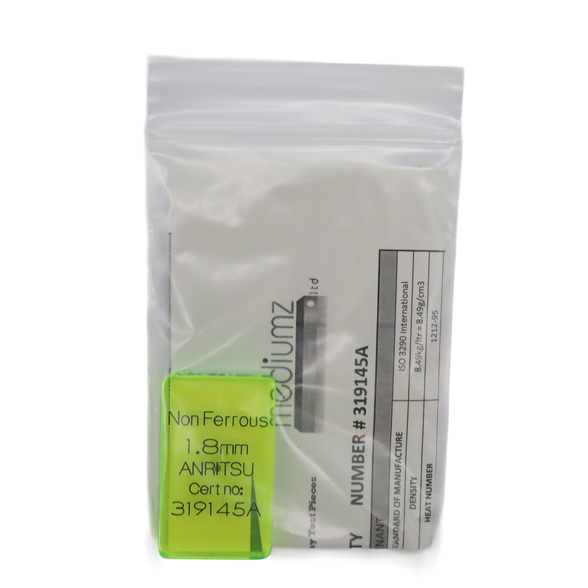Test Product NonFe1.8mm Green Test Product NonFe1.8mm Green