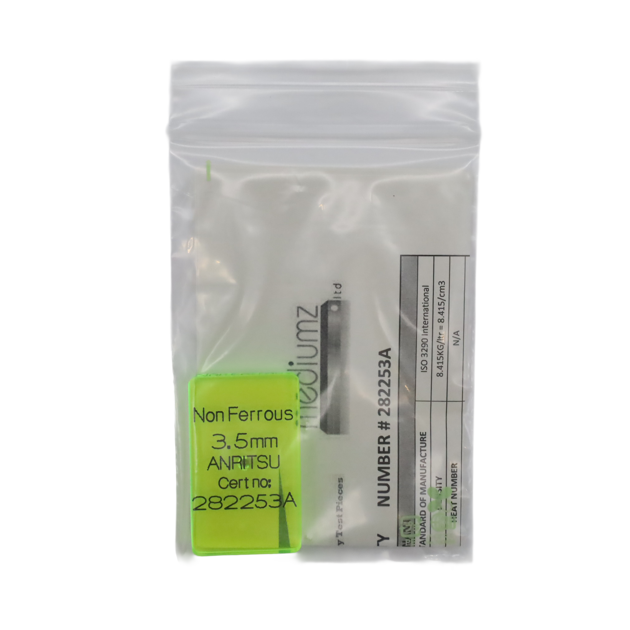Test Product NonFe3.5mm Green Test Product NonFe3.5mm Green